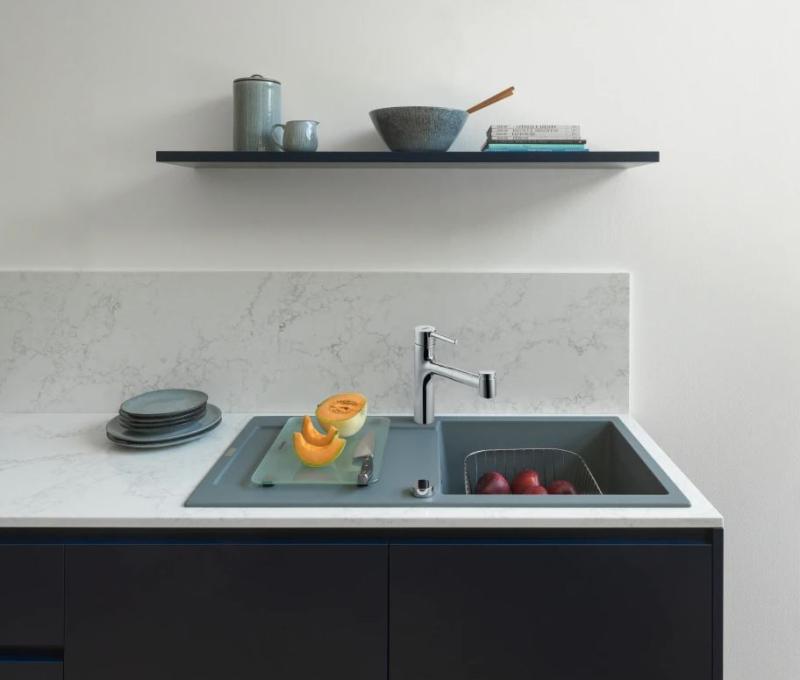 Franke Centro Küchenarmatur mit Auszugsbrause, Chrom 115.0600.131