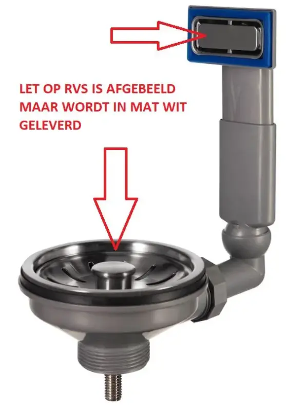 Lorreine Spülbecken Korbstecker-Set Mattweiß mit Überlauf 1208954014