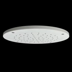 SB Rubinetterie runde Einbau Regendusche, Deckenbrause 25 cm, Corian Weiß matt 1208954085