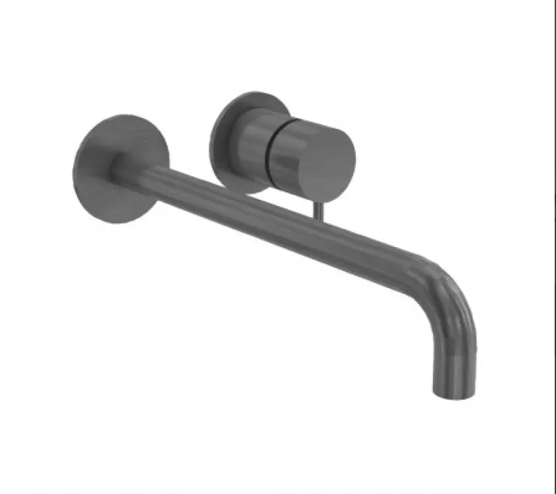 Waterevolution Flow Einbau-Waschtischarmatur PVD Gun Metal mit Auslauf 10 cm T116BME-10