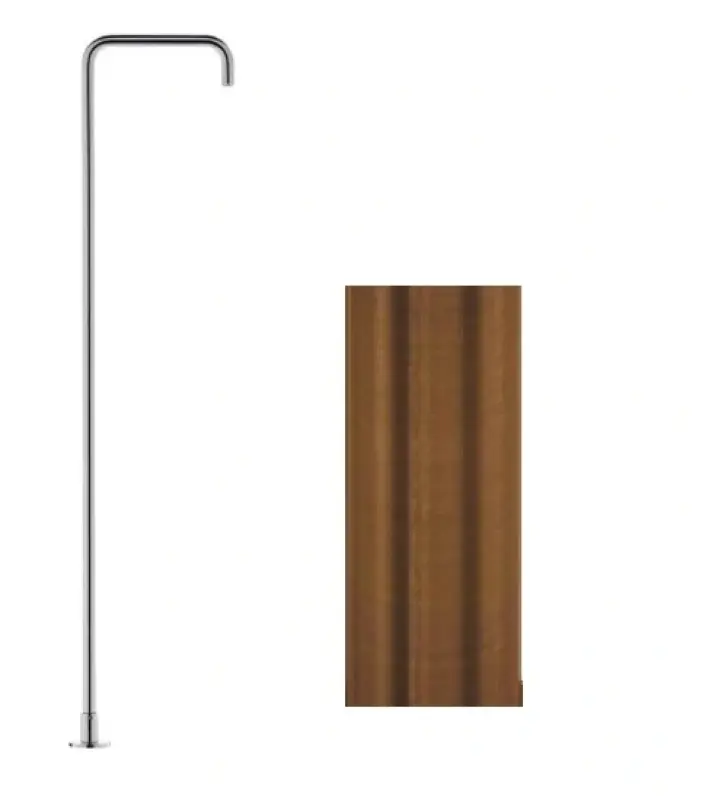 Waterevolution Flow Freistehende Waschtischarmatur Auslauf PVD gebürstetes Kupfer T1.676.CP.E