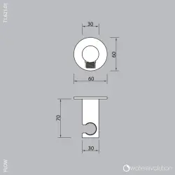 Waterevolution Flow Badewannenarmatur komplett mit Wandanschluss PVD Gun Metal T1621GME