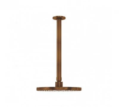 Waterevolution Flow Kopfbrause 250 mm mit Deckenanschluss, gebürstetes Kupfer T164225CPE