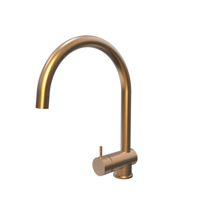 Waterevolution Flow Küchenarmatur PVD gebürstetes Kupfer mit ausziehbarem Auslauf T155CPE
