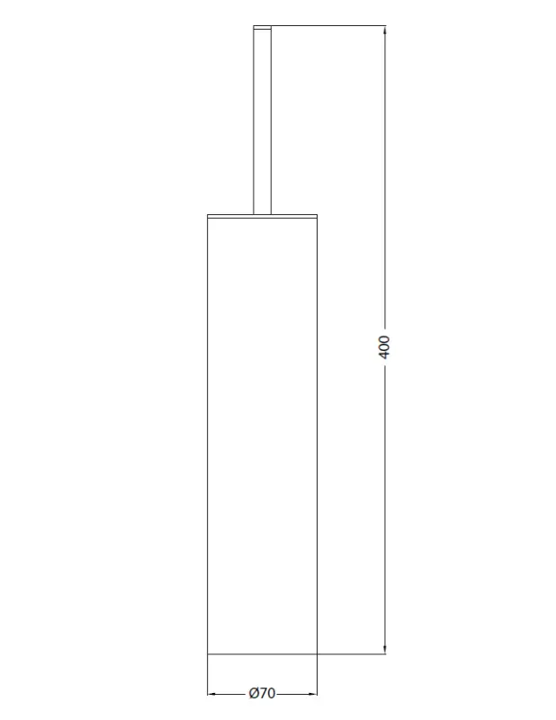 Waterevolution Deep Toilettenbürstenset, stehend, gebürstetes Messing A240LE