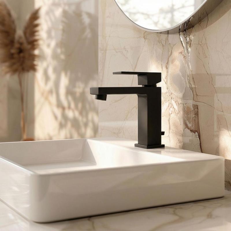 PB Kiki 1-hole sink faucet matte black
