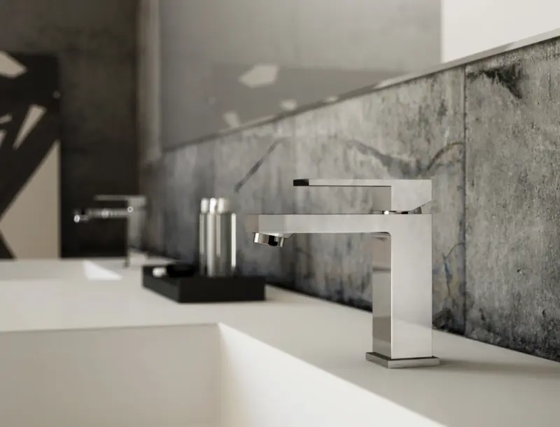 PB Kiki 1-Loch-Waschtischarmatur Schwarz matt