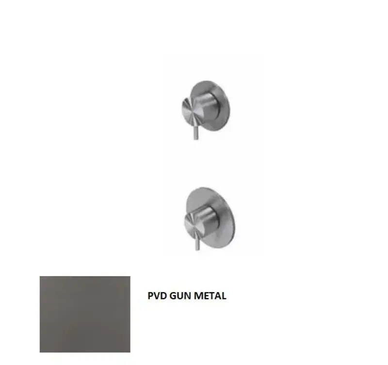 Waterevolution Flow Einbau-Duschthermostat mit 1 Umstellventil, hellgold 1208954644