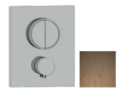SB Push Square Unterputz-Thermostatbatterie mit Druckknopf-Umsteller und Mengenregler PVD-Kupfer 1208955128