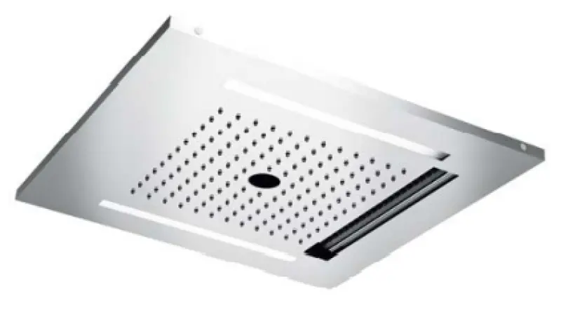 SB Wire-Twist Einbau-Regendusche verdeckt mit Chromotherapie-Beleuchtung, komplett aus Edelstahl 1208955376