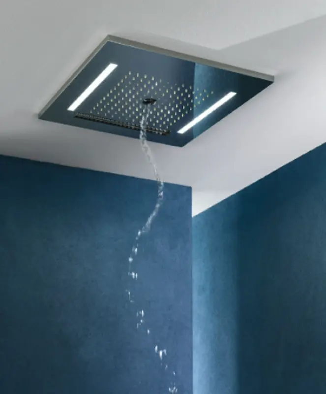 SB Wire-Twist Einbau-Regendusche mit Chromotherapie-Beleuchtung, PVD Kupfer1208955380