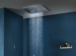 SB Wire-Twist Einbau-Regendusche mit Chromotherapie-Beleuchtung, PVD Gold 1208955381