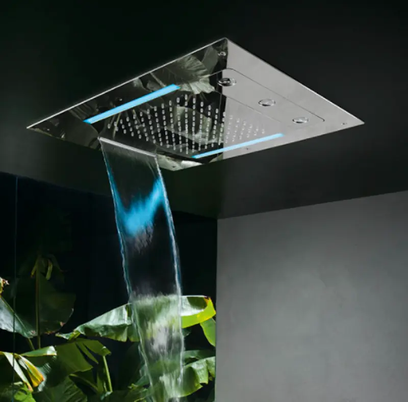 SB Spin Temptation Chromotherapy Einbau-Regendusche, PVD Gun Metal 1208955420