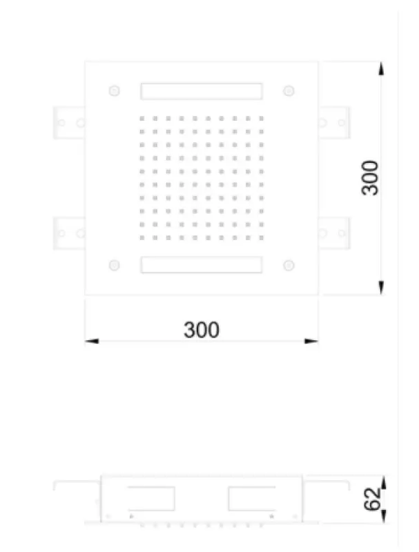 SB Easy Einbau-Regendusche 30x30cm, matt Schwarz mit Beleuchtung 1208955439