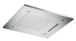 SB Chromotherapie Einbau-Regendusche mit 3 Strahlarten, 50x50 cm, komplett aus Edelstahl 1208955444