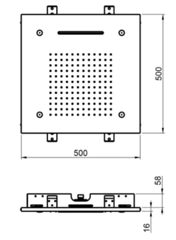 SB Chromotherapie Einbau-Regendusche mit 3 Strahlarten, 50x50 cm, PVD Kupfer 1208955447