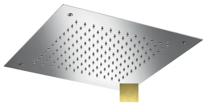 SB Square Chromotherapie Einbau-Regendusche, PVD Gold 1208955467