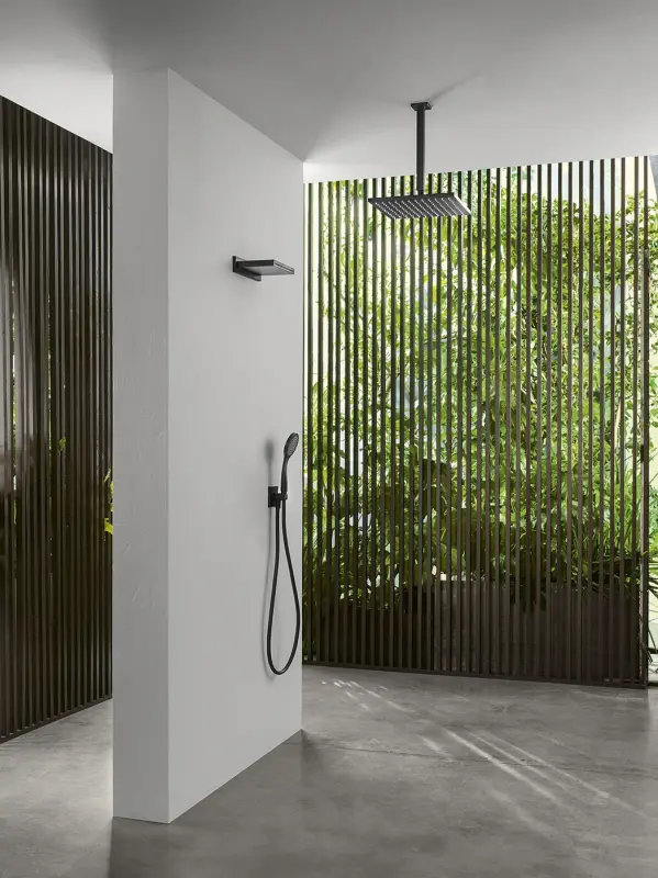 SB Rubinetterie Regendusche Eco Air wassersparende quadratische Regendusche, Weiß matt 30x30cm 1208955531