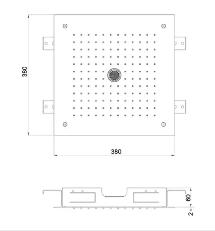SB Icicle Temptation Regendusche für Deckeneinbau, 2 Strahlen, 38x38cm PVD Kupfer 1208955658