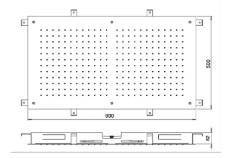 SB Temptation Einbau-Regendusche, rechteckig 900x500mm, komplett aus Edelstahl 1208955700