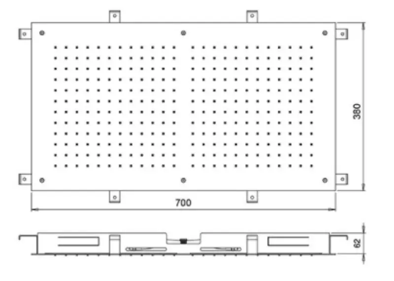 SB Temptation Einbau-Regendusche, rechteckig 700x380mm PVD-Kupfer 1208955703