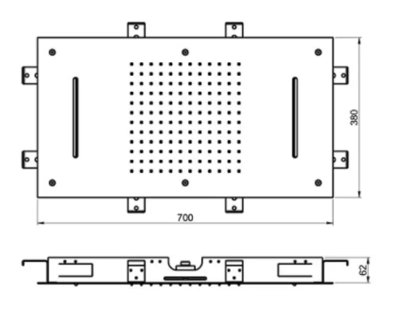 SB Temptation XXL Einbau-Regendusche, rechteckig 2 Strahlen PVD Gold 1208955710