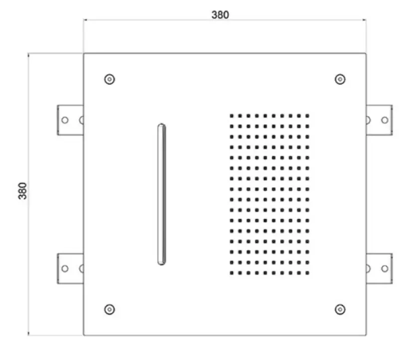 SB Square Einbau-Regendusche 2-Strahlen PVD Gold 1208955759