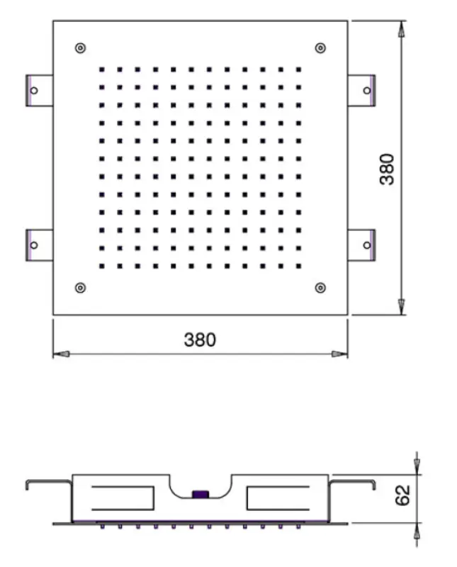 SB Temptation Einbau-Regendusche, quadratisch 38x38cm PVD Gun Metal 1208955764