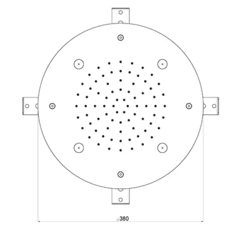 SB Round Mist Einbau-Regendusche Schwarz matt 1208955788