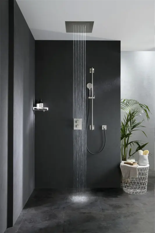 SB Square 316 Einbau-Regendusche Velvet Temptation Dual Flow, gebürstetes PVD Gun Metal 1208956768