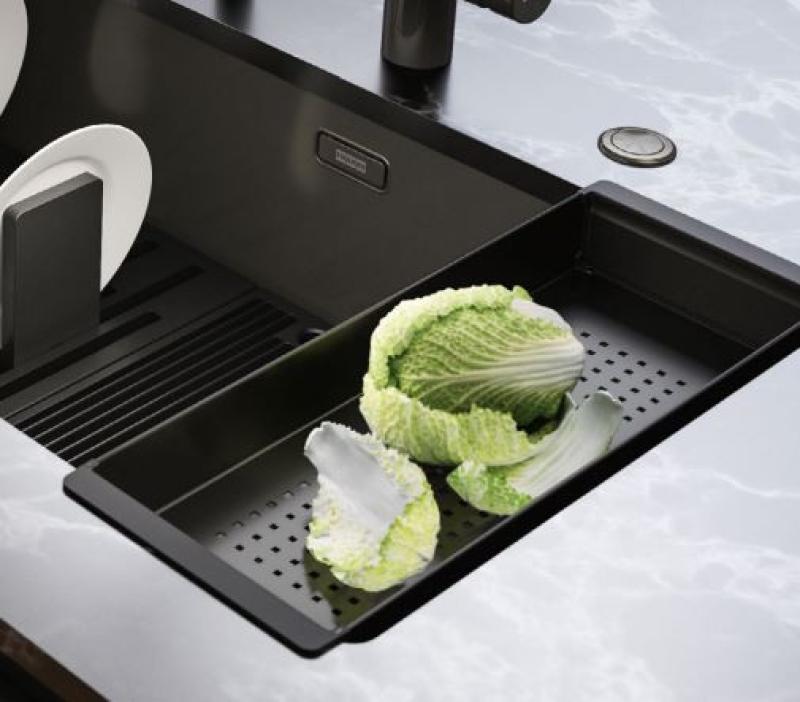 Franke Mythos Masterpiece Abtropfbecken PVD Gun Metal 112.0655.239