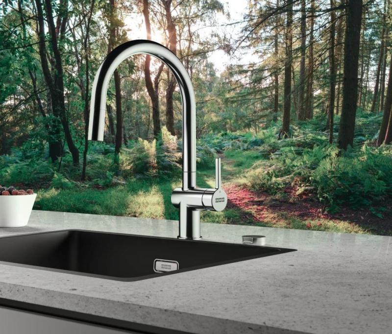 Franke Active J Küchenarmatur mit Auszugsbrause, Chrom 115.0653.401