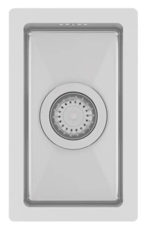 Ausmann Oder kleine Edelstahlspüle 16x30cm, Unterbau, flächenbündig und Oberflächen-Einbau 1208957115