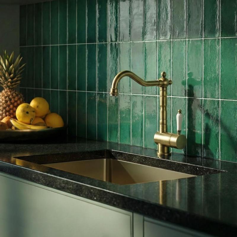 Edward Nostalgic Küchenarmatur mit schwenkbarem Auslauf Bronze Classic 1208957129