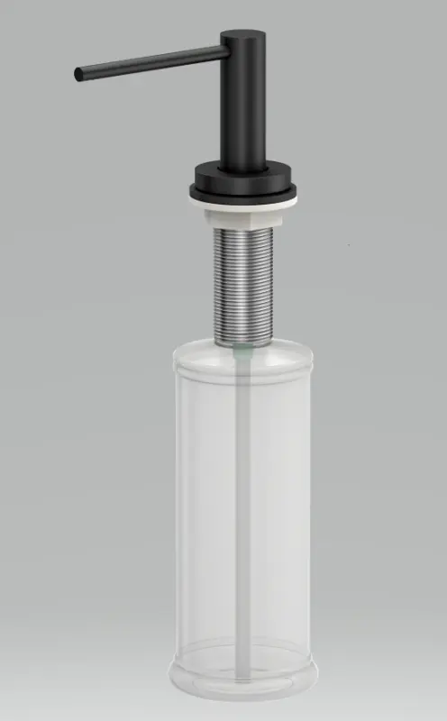 Quadri Swindon Luxe Einbau-Seifenspender mattschwarz von oben nachfüllbar 1208957213