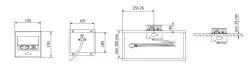 Indux Flip Kleine Küchensteckdose Stift-Erdung Typ E in Arbeitsplatte oder Oberschrank mattweiß mit 2 USB-Ladegeräten 1208957426