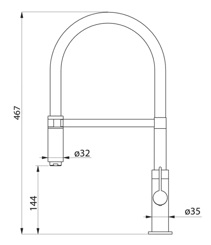 Ausmann Lavea Küchenarmatur PVD Kupfer mit schwenkbarem und flexiblem Auslauf 1208957435