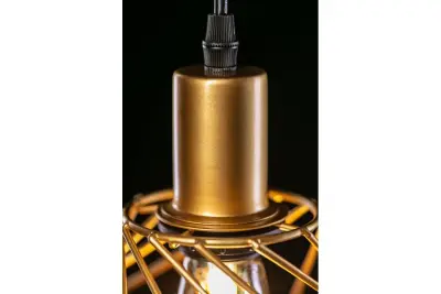 Decor Tilia moderne goldfarbene dekorative Draht-Pendelleuchte 7863