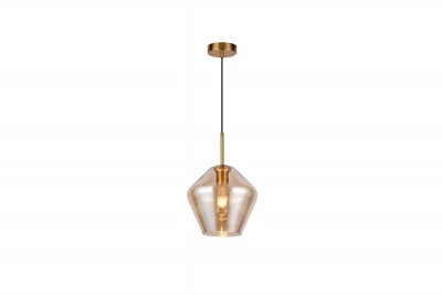 Decor Lime 332 mm hoch, moderne bernsteinfarbene Pendelleuchte 7887