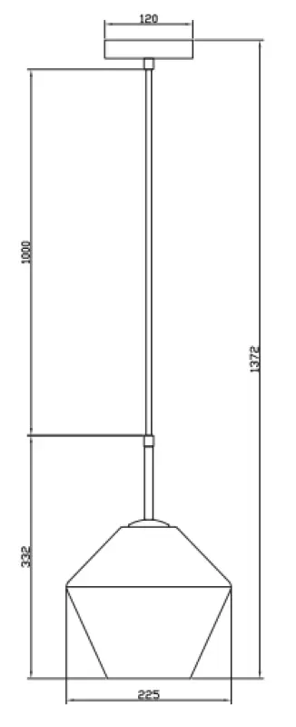 Decor Lime 332 mm hoch, moderne bernsteinfarbene Pendelleuchte 7887