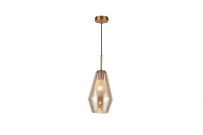 Decor Lime 397 mm hoch, moderne bernsteinfarbene Pendelleuchte 7900