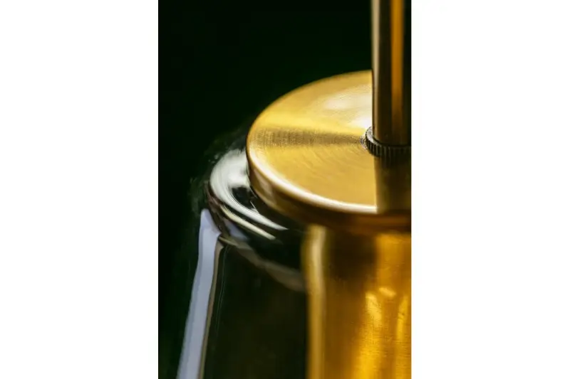 Decor Lime 397 mm hoch, moderne bernsteinfarbene Pendelleuchte 7900