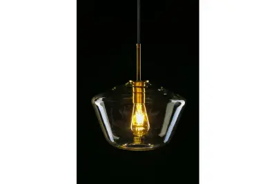 Decor Lime 339 mm hoch moderne bernsteinfarbene Pendelleuchte 7924
