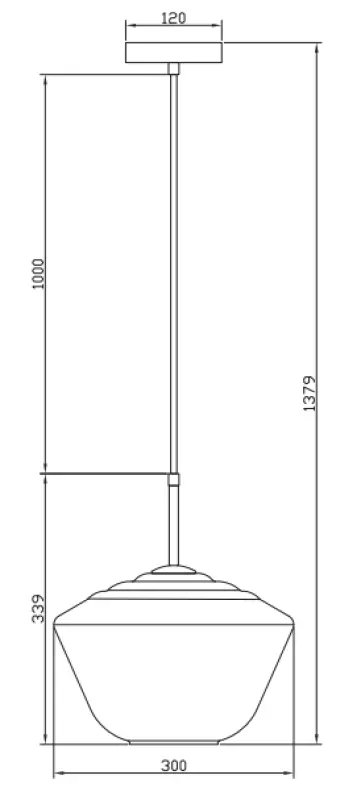 Decor Lime 339 mm hoch moderne bernsteinfarbene Pendelleuchte 7924