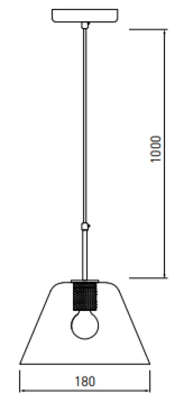 Dekor Giglas stilvolle Glas-Pendelleuchte 8037