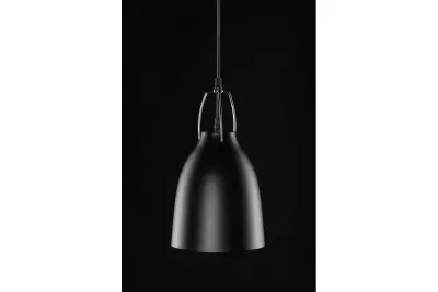 Decor Orient konische Metall-Pendelleuchte schwarz mit kontrastierendem weißen Innenraum 4475