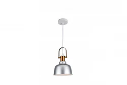 Decor Zenit Pendelleuchte mit grauer Metallkuppel und Metallic-Finish 4895