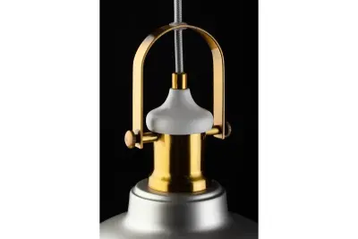 Decor Zenit Pendelleuchte mit grauer Metallkuppel und Metallic-Finish 4895