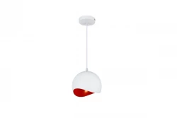 Decor Mavia kugelförmige Pendelleuchte Weiß-Rot 4963