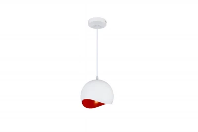 Decor Mavia kugelförmige Pendelleuchte Weiß-Rot 4963